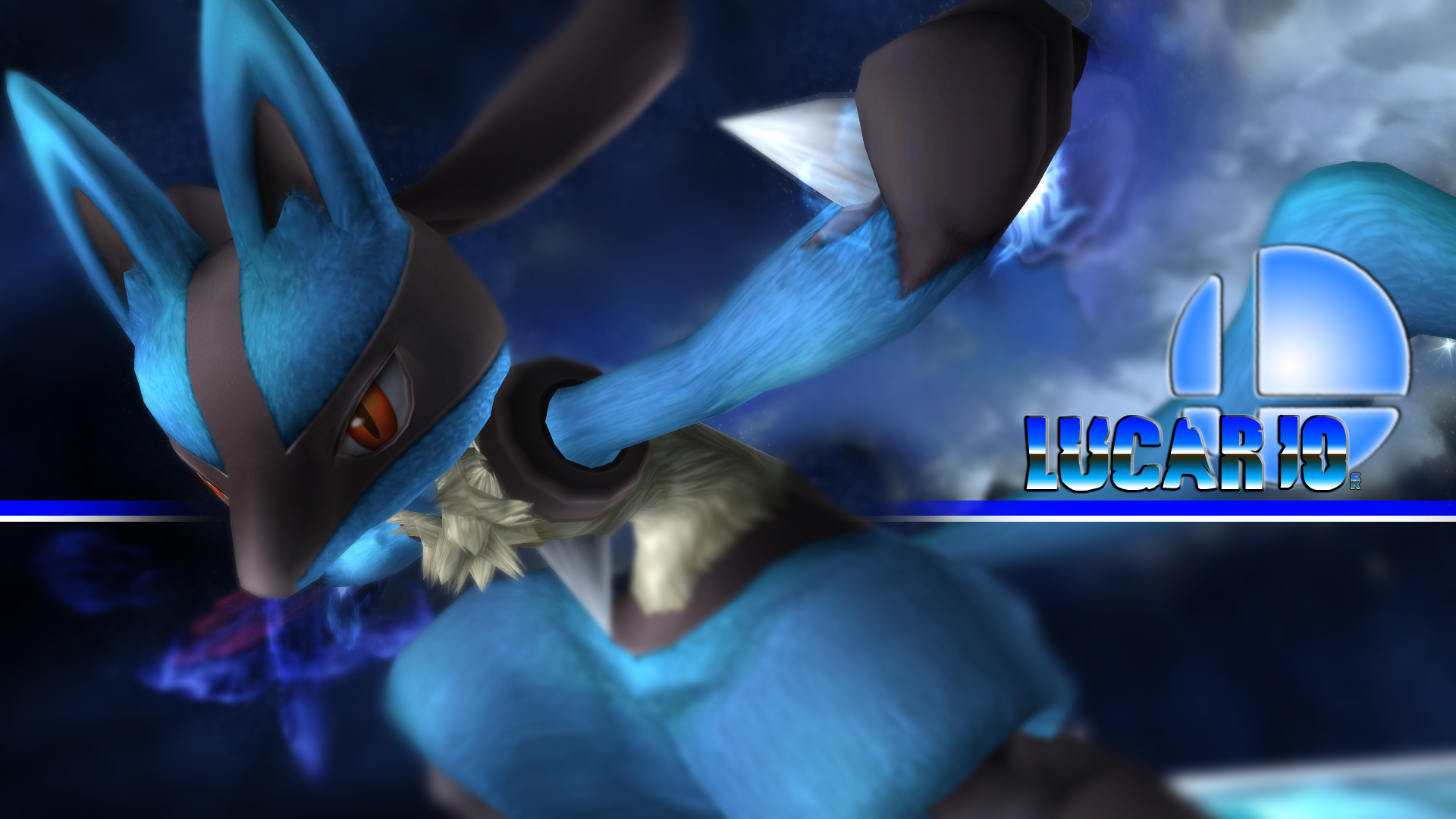 SSBB Lucario Wallpaper by RealSonicSpeed on