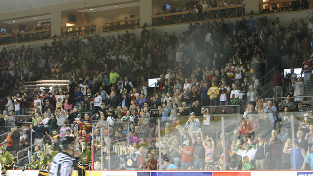 Sellout Crowd Watches Erie Beat Sudbury