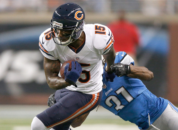 Brandon Marshall Of The Chicago Bears Tries To