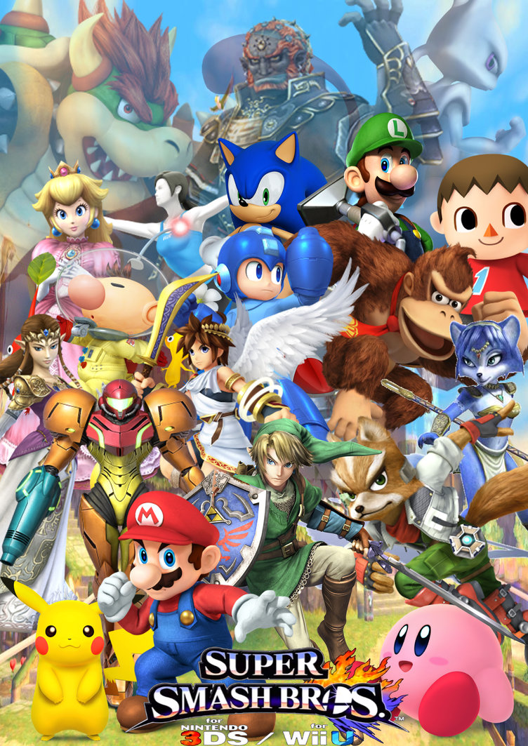Super Smash Bros Wii U 3ds Cover By Supersaiyancrash