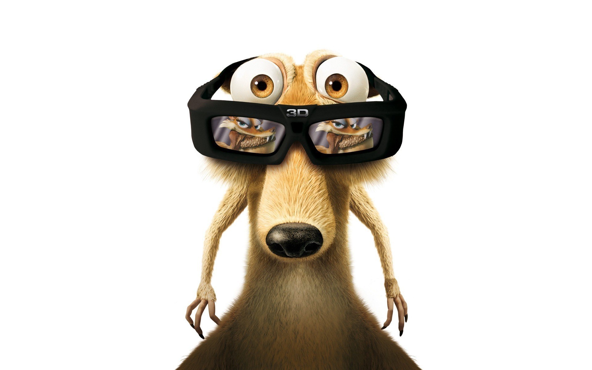 3d Ice Age Glasses Movies Cartoon Concept HD