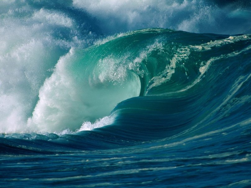 Ocean Stormy Wave Wallpaper