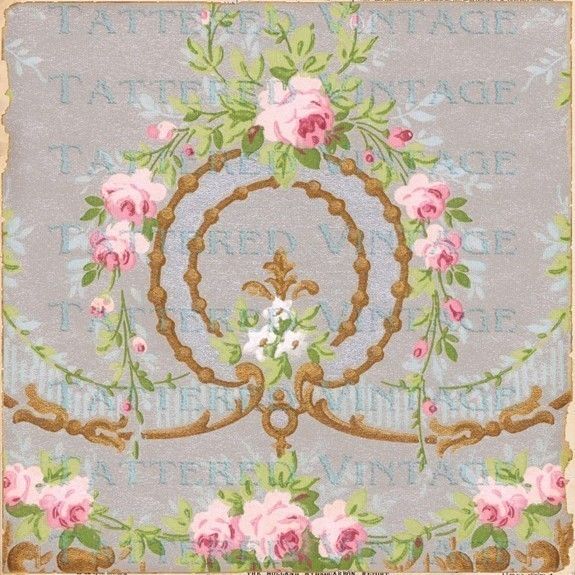 Wreath Instant No417 Old French By Tatteredvintage