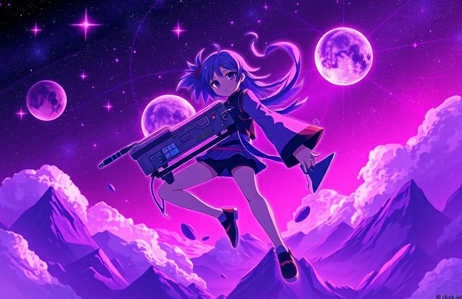 Cool Anime Purple Wallpaper