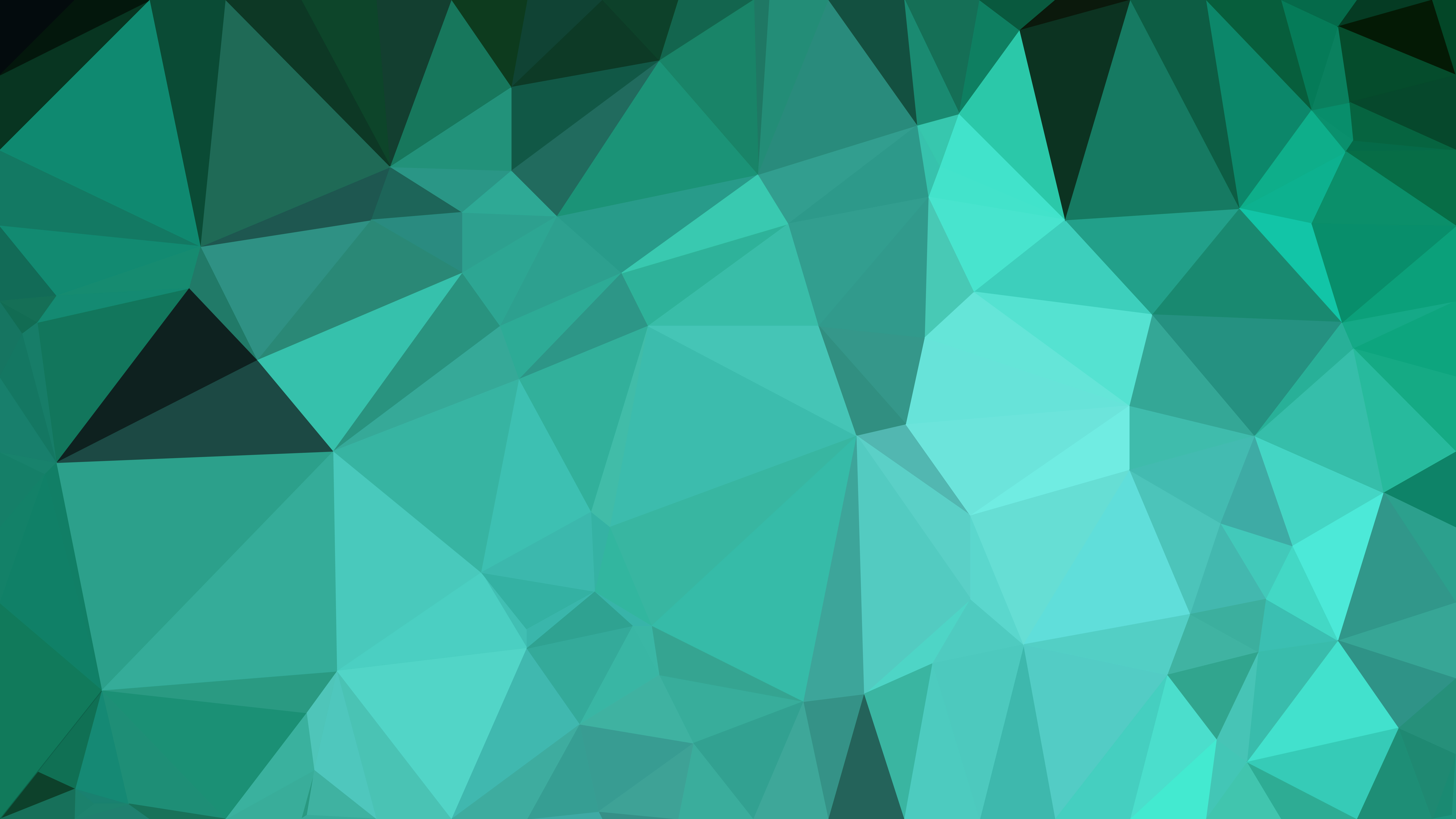 Mint Green Polygonal Background Vector Image