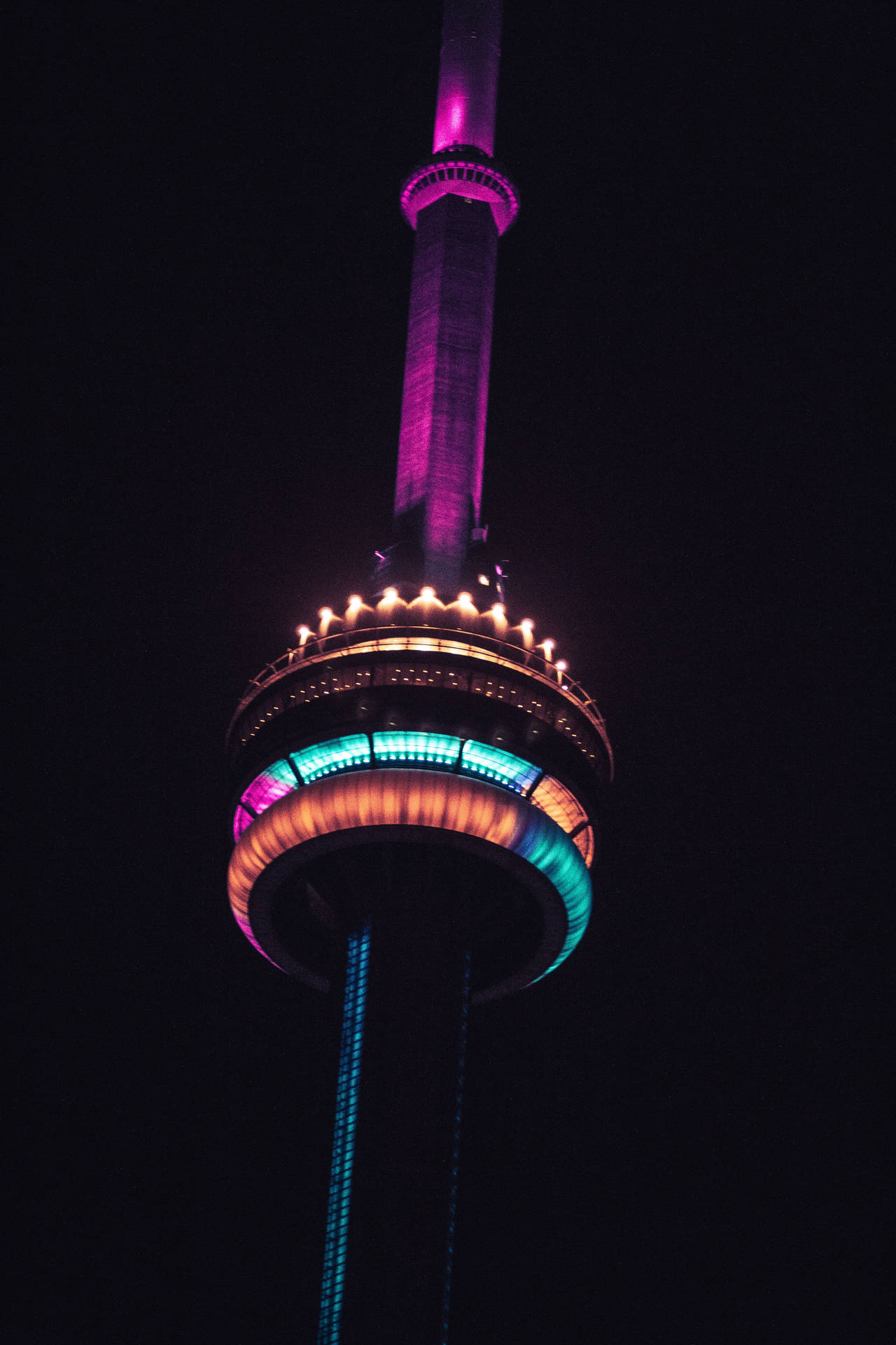 Neon Purple iPhone Wallpaper
