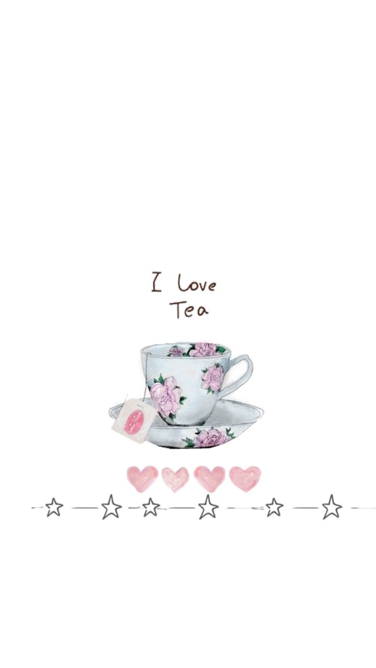 Tea Print iPhone Wallpaper