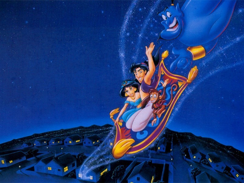 Aladdin And Jasmine Disney Couples Wallpaper