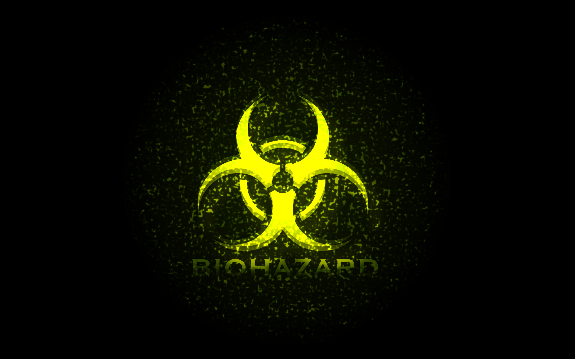 Glowing Biohazard Wallpaper HD