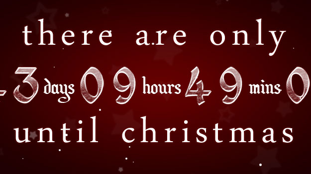 Christmas Countdown Clock For Desktop
