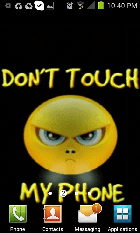Dont Touch My Phone live Wallpaper Free Android Live Wallpaper