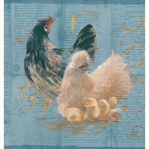 Free download Blue Hens Rooster Wallpaper Border [500x500] for your