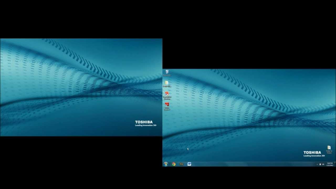 Dual Monitors Windows 7 1280x720