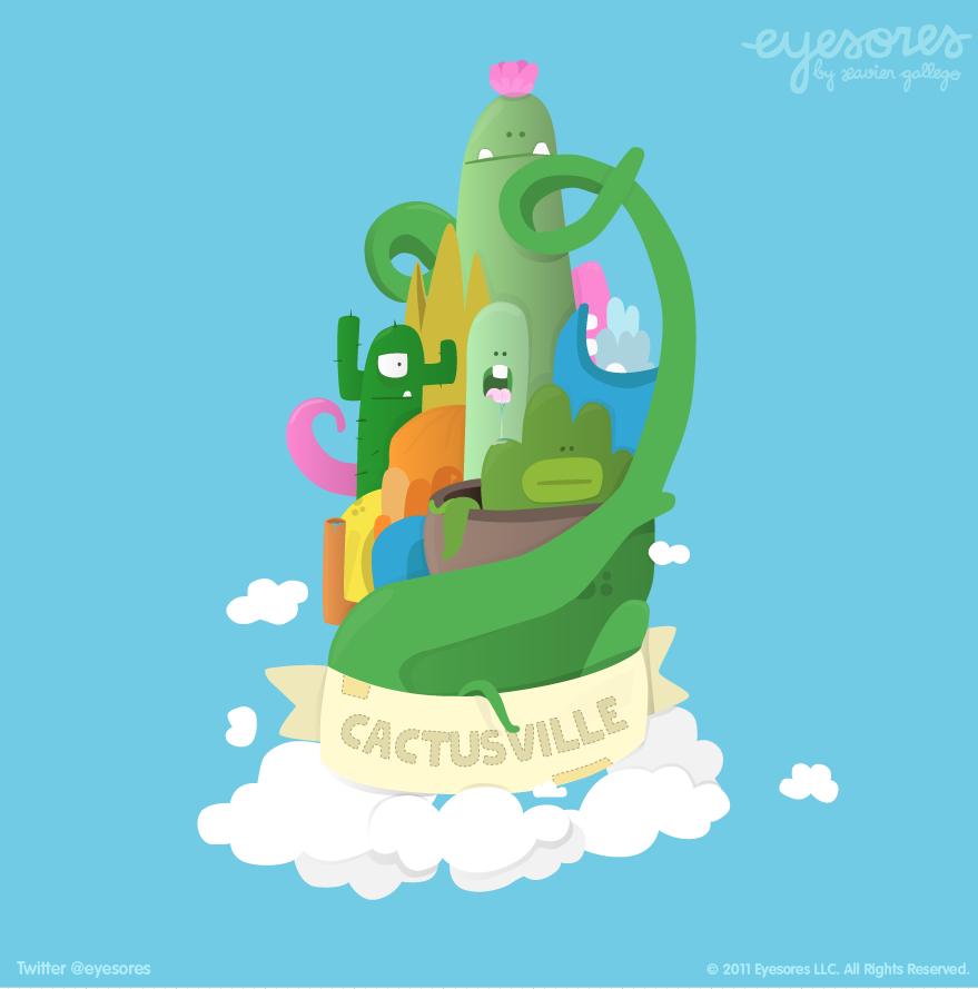 By Xavier Gallego Cactus Ville Wallpaper Get The For