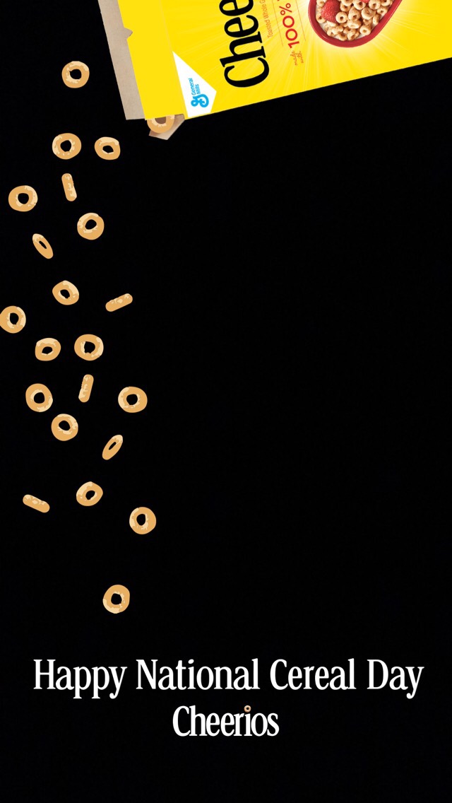 Snapchat Filters Happy National Cereal Day Cheerios