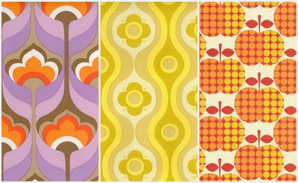 1970s Wallpaper Patterns Retro