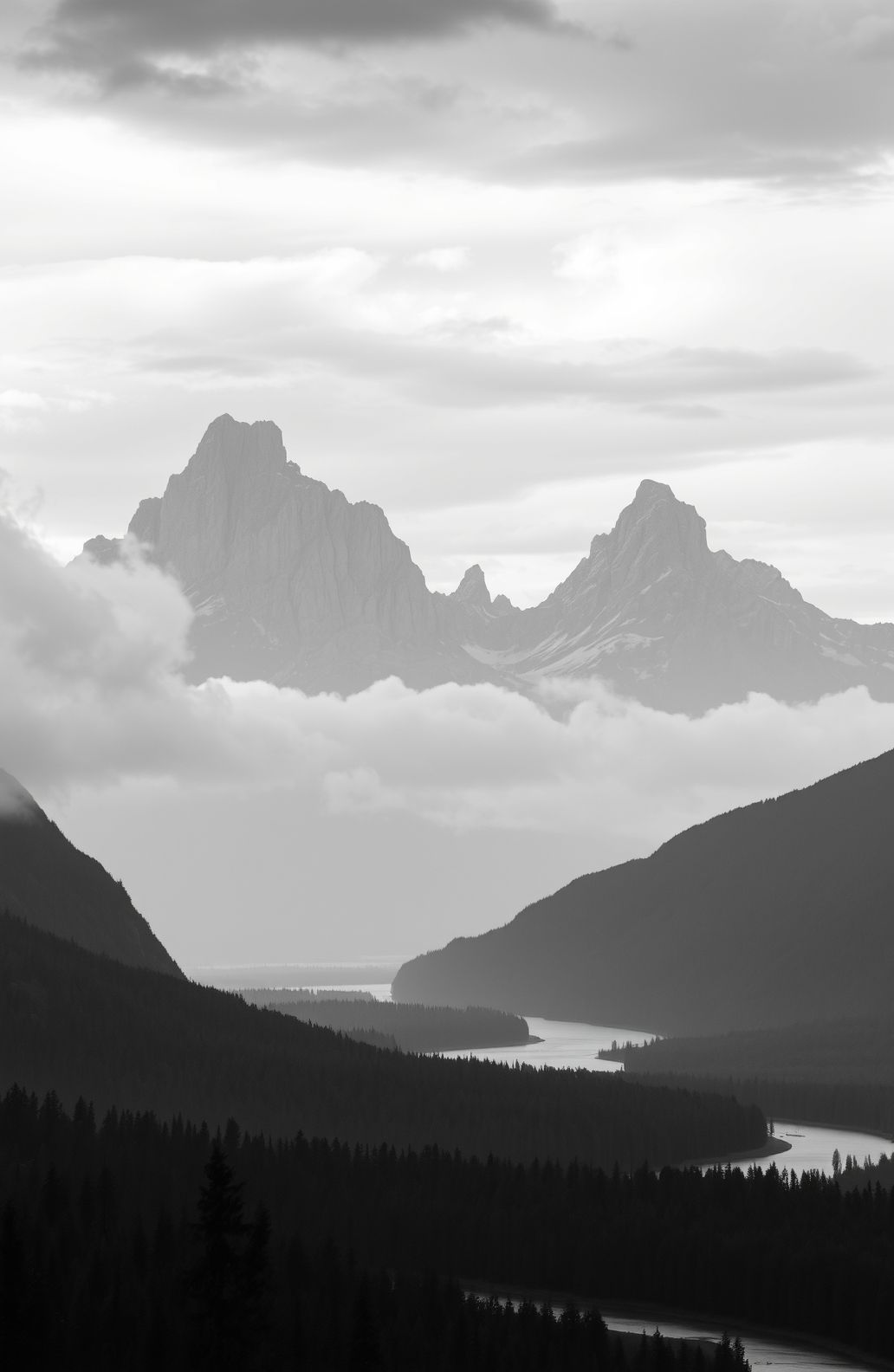 Black And White Nature Wallpaper