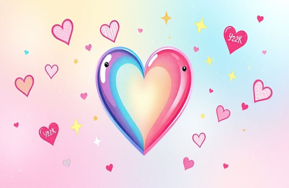 Y2k Heart Wallpaper