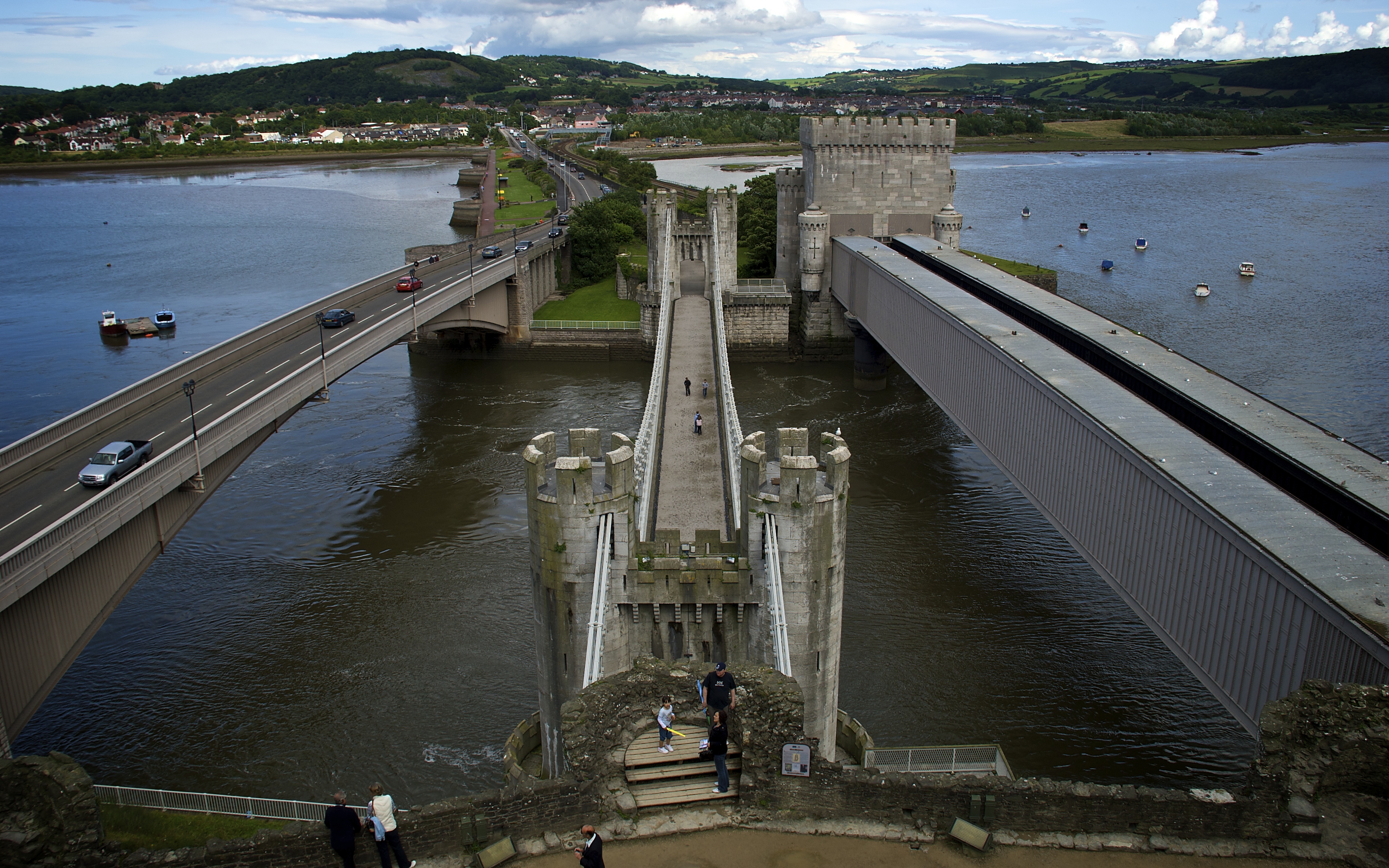 Photography Desktop Wallpaper The Three Bridges To Conwy Castle