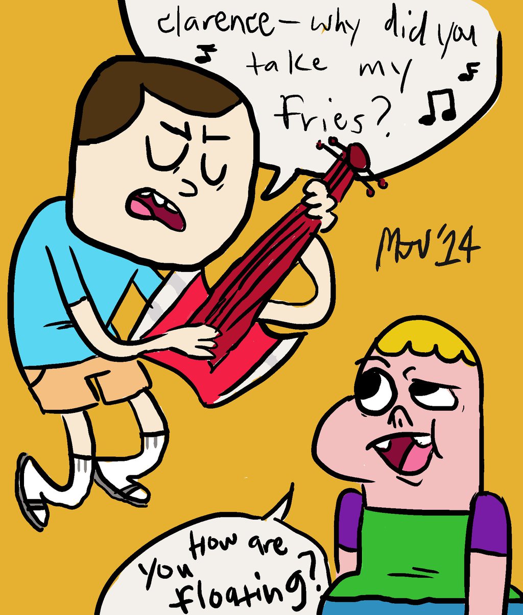 So I was watching Clarence by mikey163u on