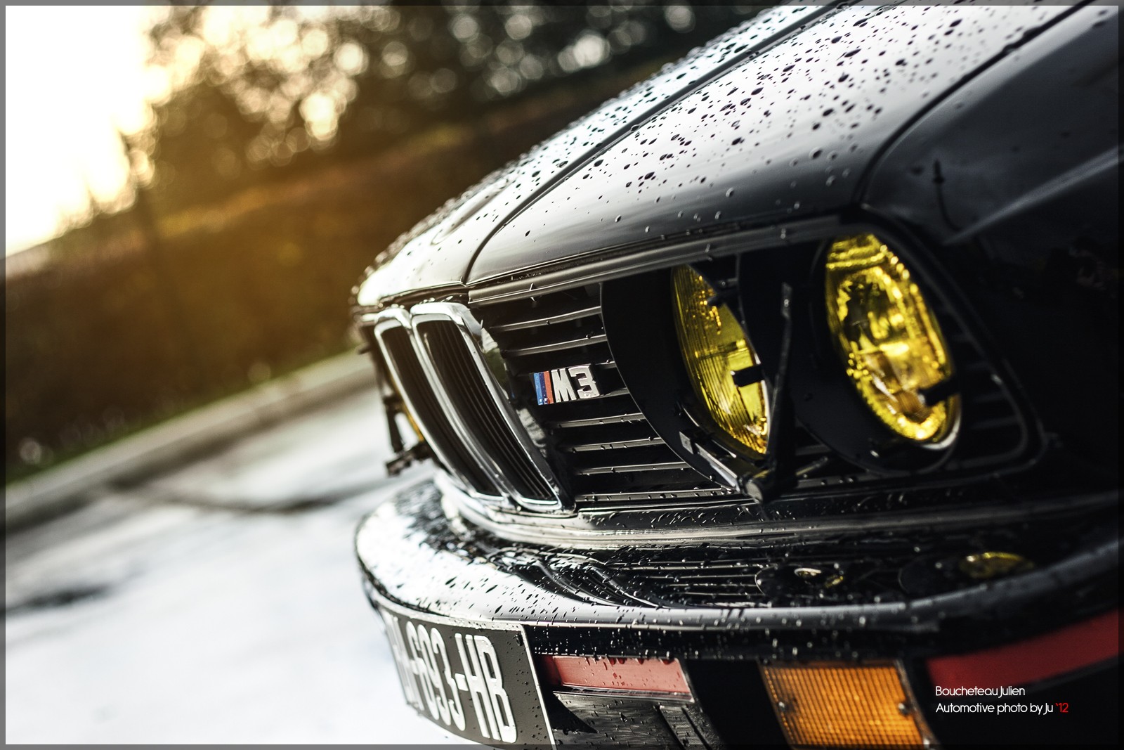Wallpapers black rain BMW E30 M3