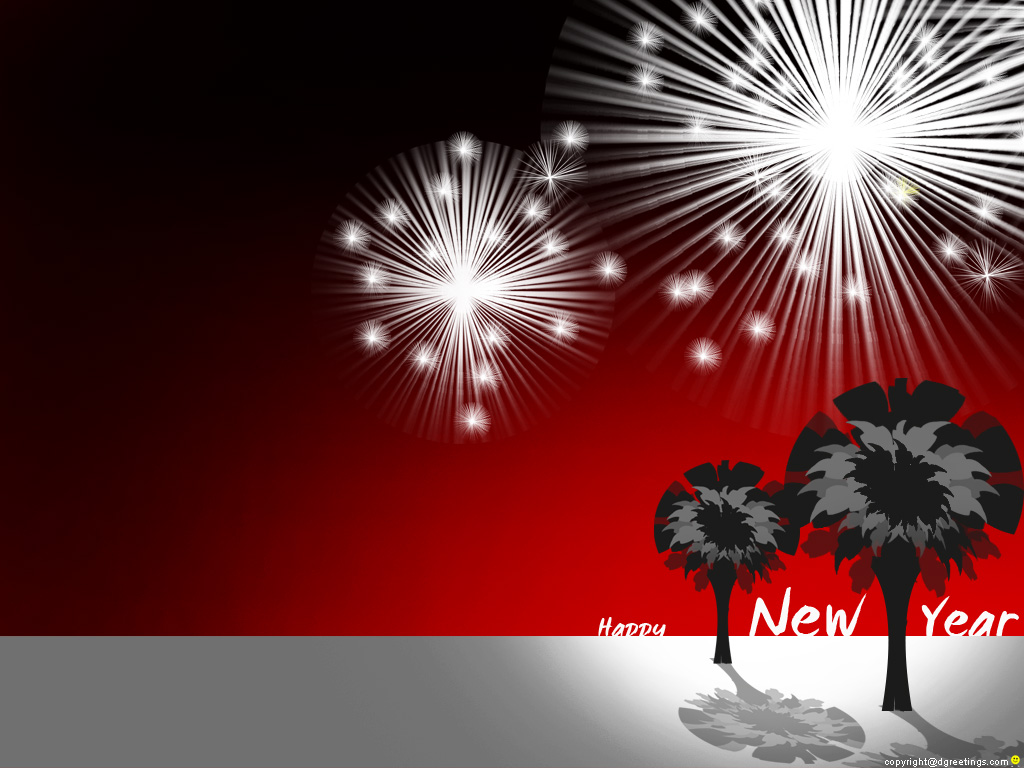 Happy New Year Fireworks Wallpaper Christian And