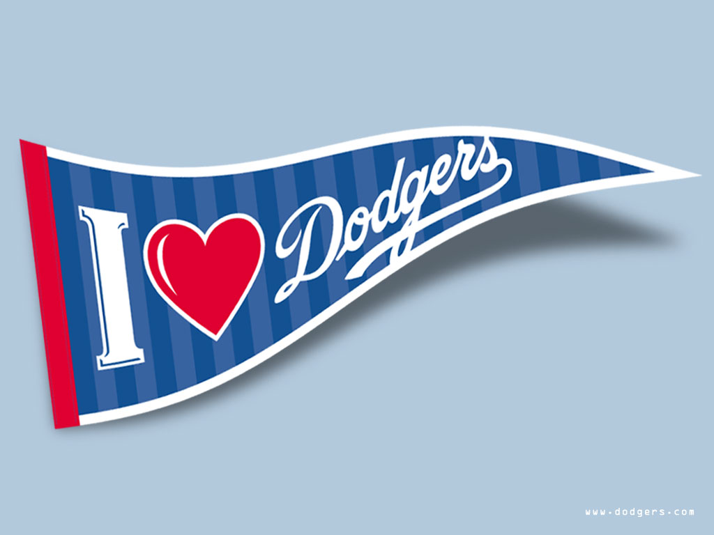 Desktop Wallpaper Flag Baseball Los Angeles Dodgers Copyright By La