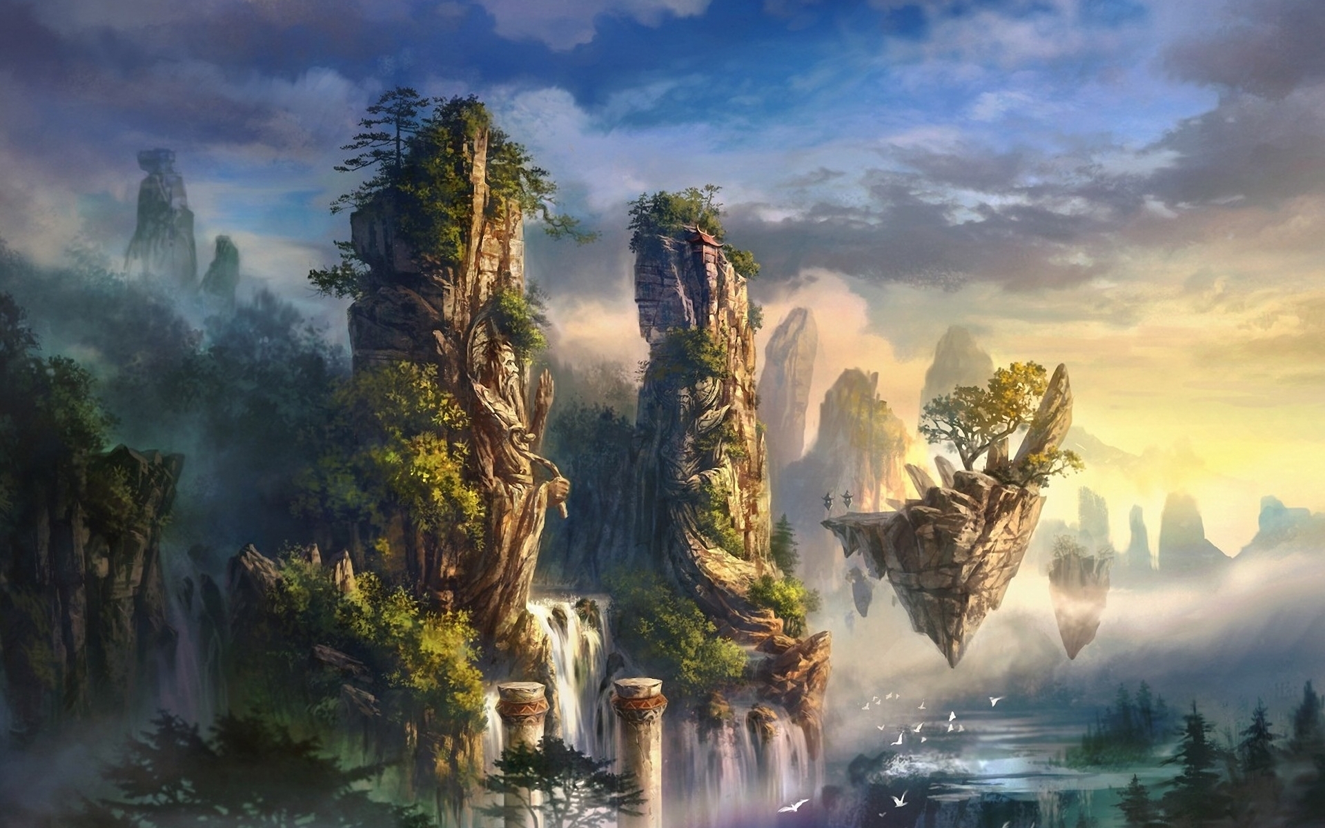 Fantasy World Wallpaper Which Is Under The