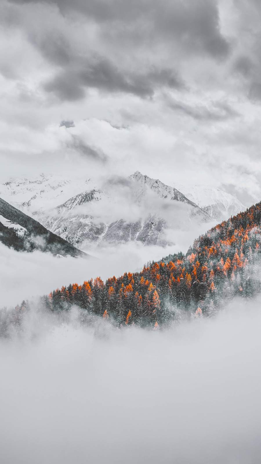 Winter Mountains iPhone Wallpaper