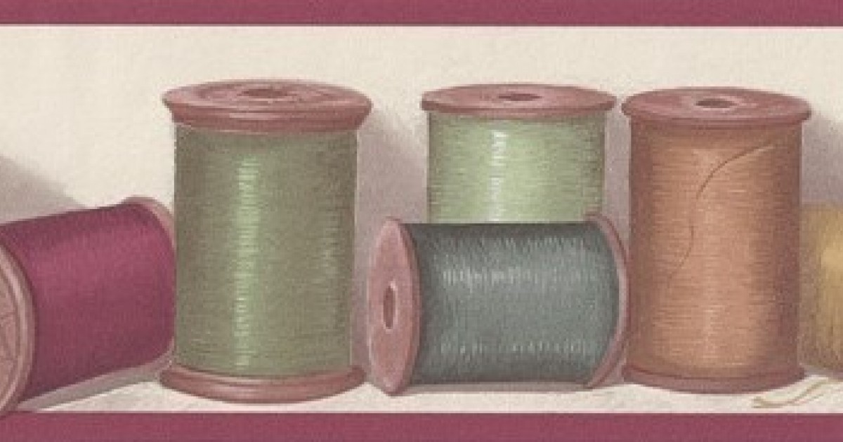 🔥 Free download Bordo Cream Sewing Thread Wallpaper Border [1200x630] for your Desktop, Mobile