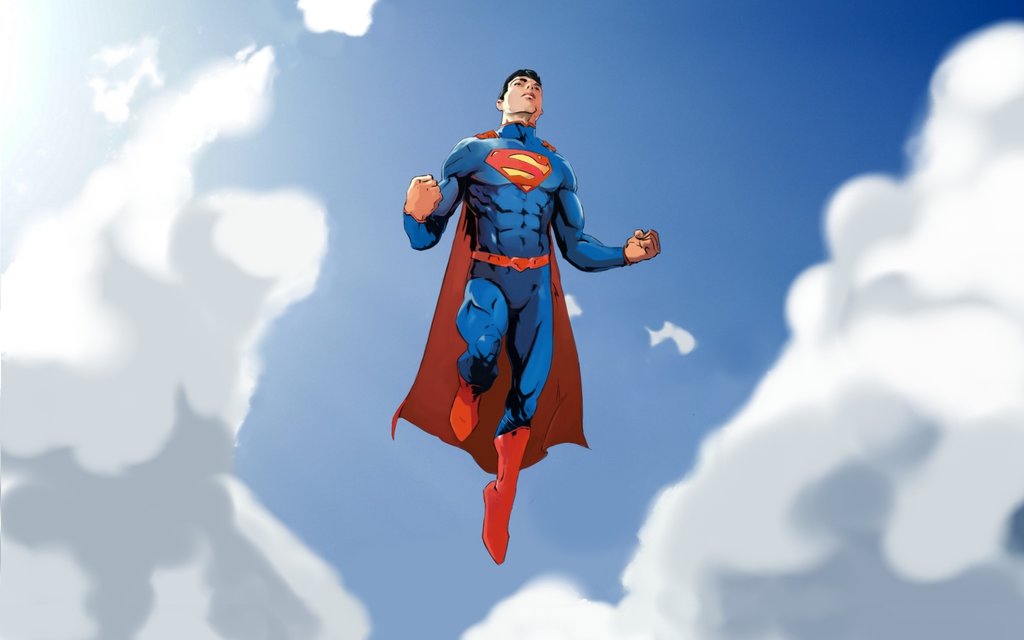 Superman Flying Up Real Flight Wallpaper By