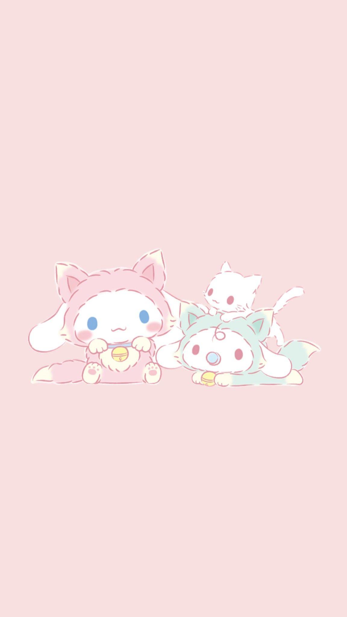 Milk And Cinnamoroll Hello Kitty Wallpaper Cute