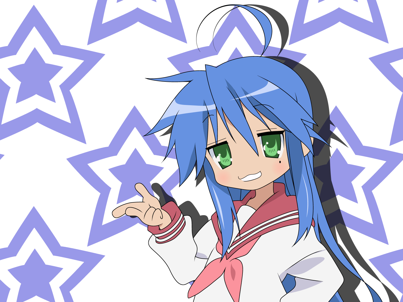 Lucky star blue hair