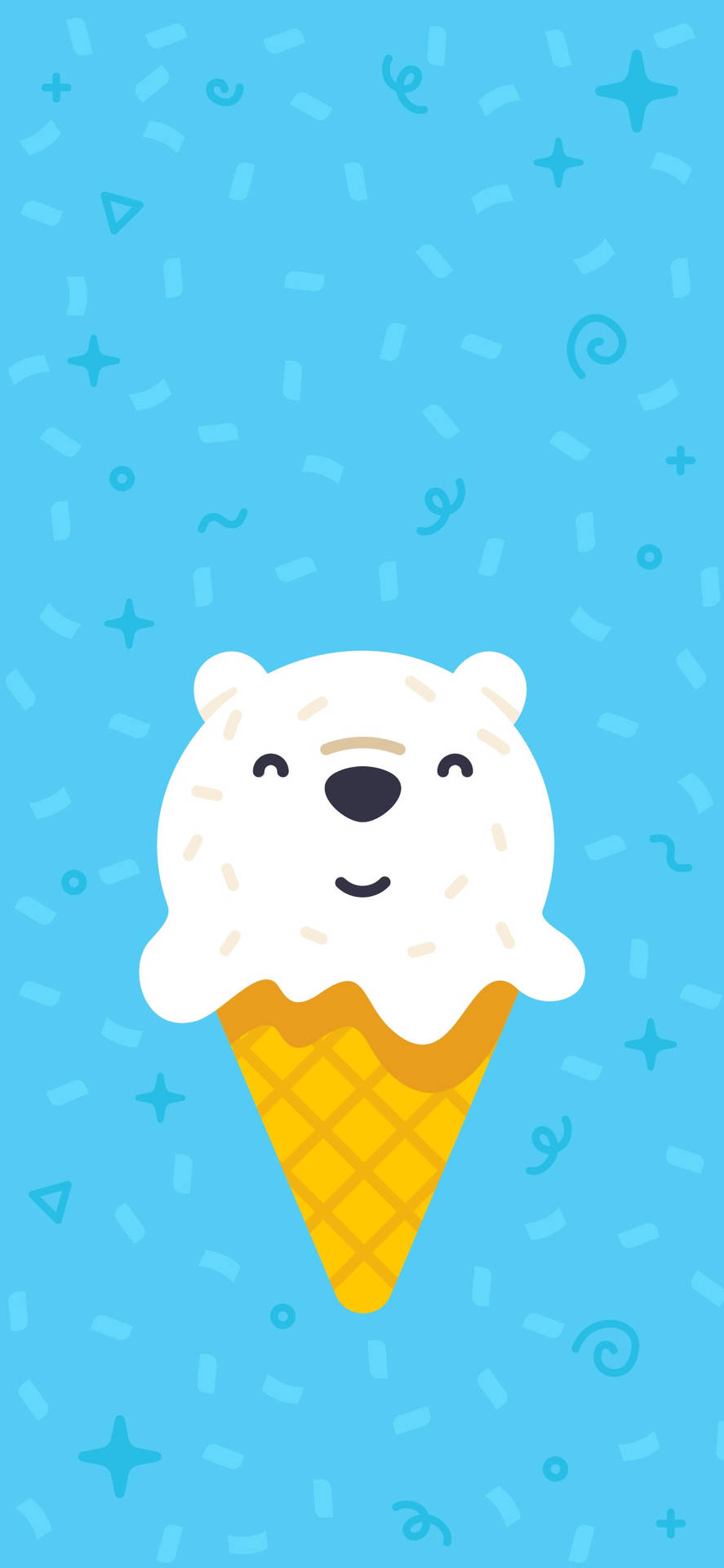 Ice Bear We Bare Bears Cream Wallpaper