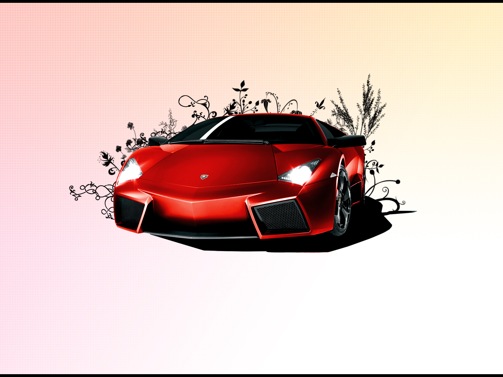 HD Car Wallpaper Red Lamborghini Reventon