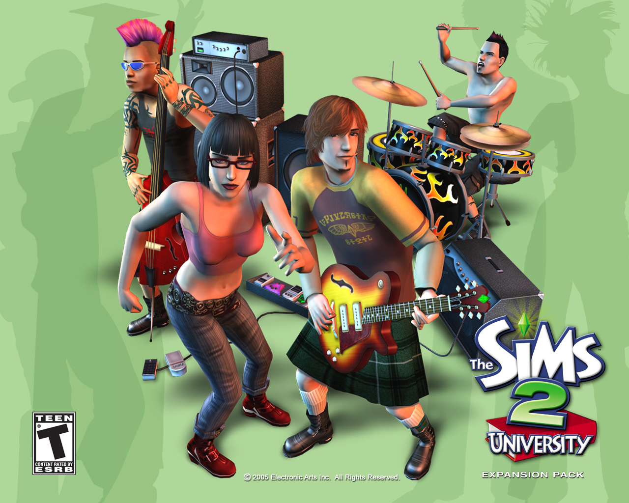 The Sims University Desktop And Mobile Wallpaper