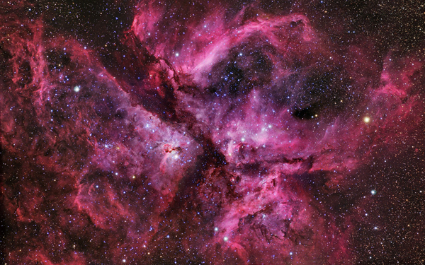Full HD Wallpaper Space Carina Nebulae Pink Stars