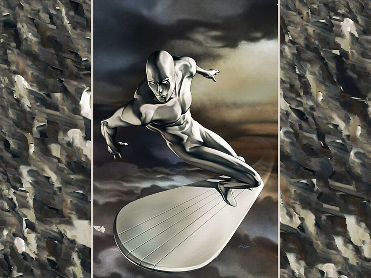 Ics Silver Surfer Wallpaper