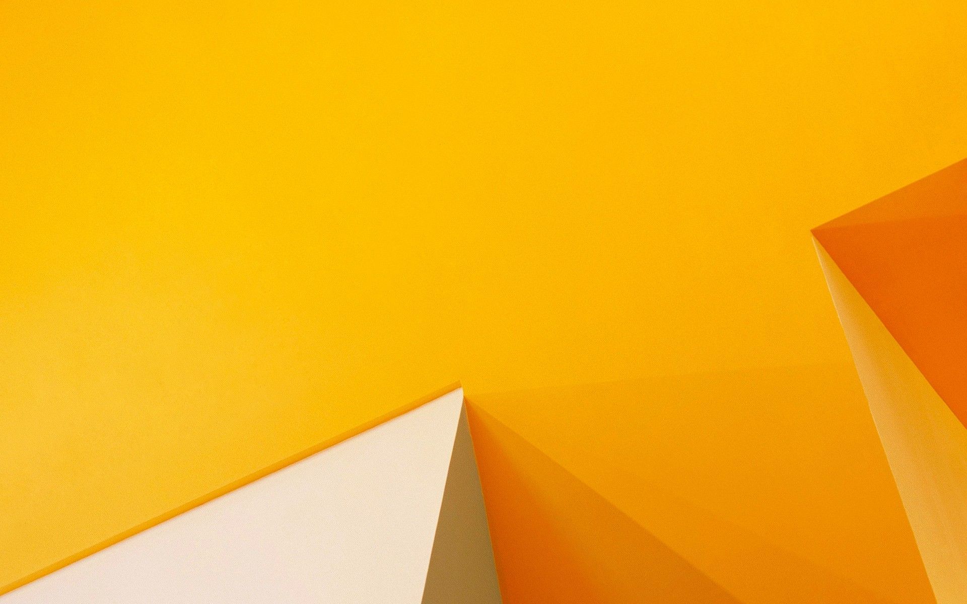 Orange Surface HD Wallpaper Triangles On