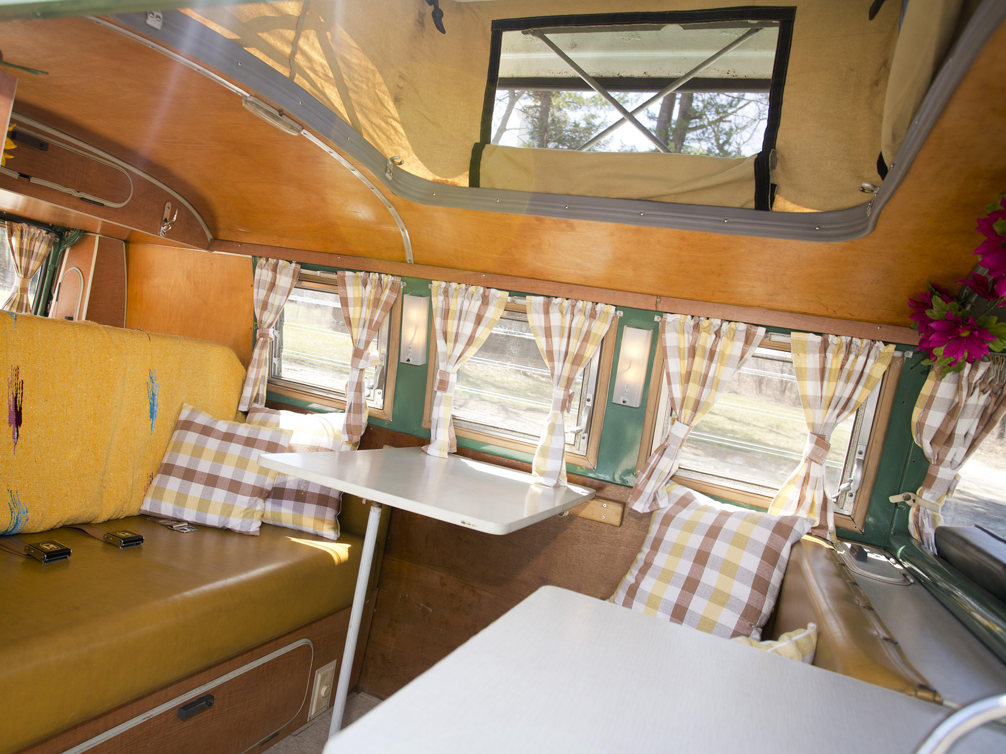  Westfalia Deluxe Camper Van classic interior g wallpaper background