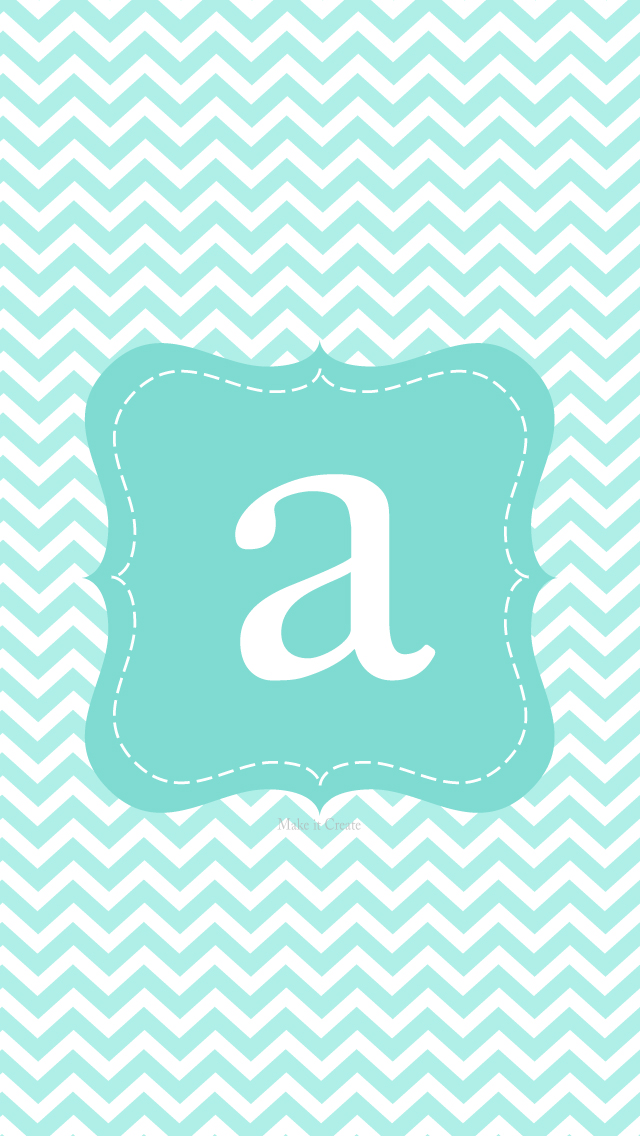Teal Chevron Wallpaper iPhone Initial Pictures