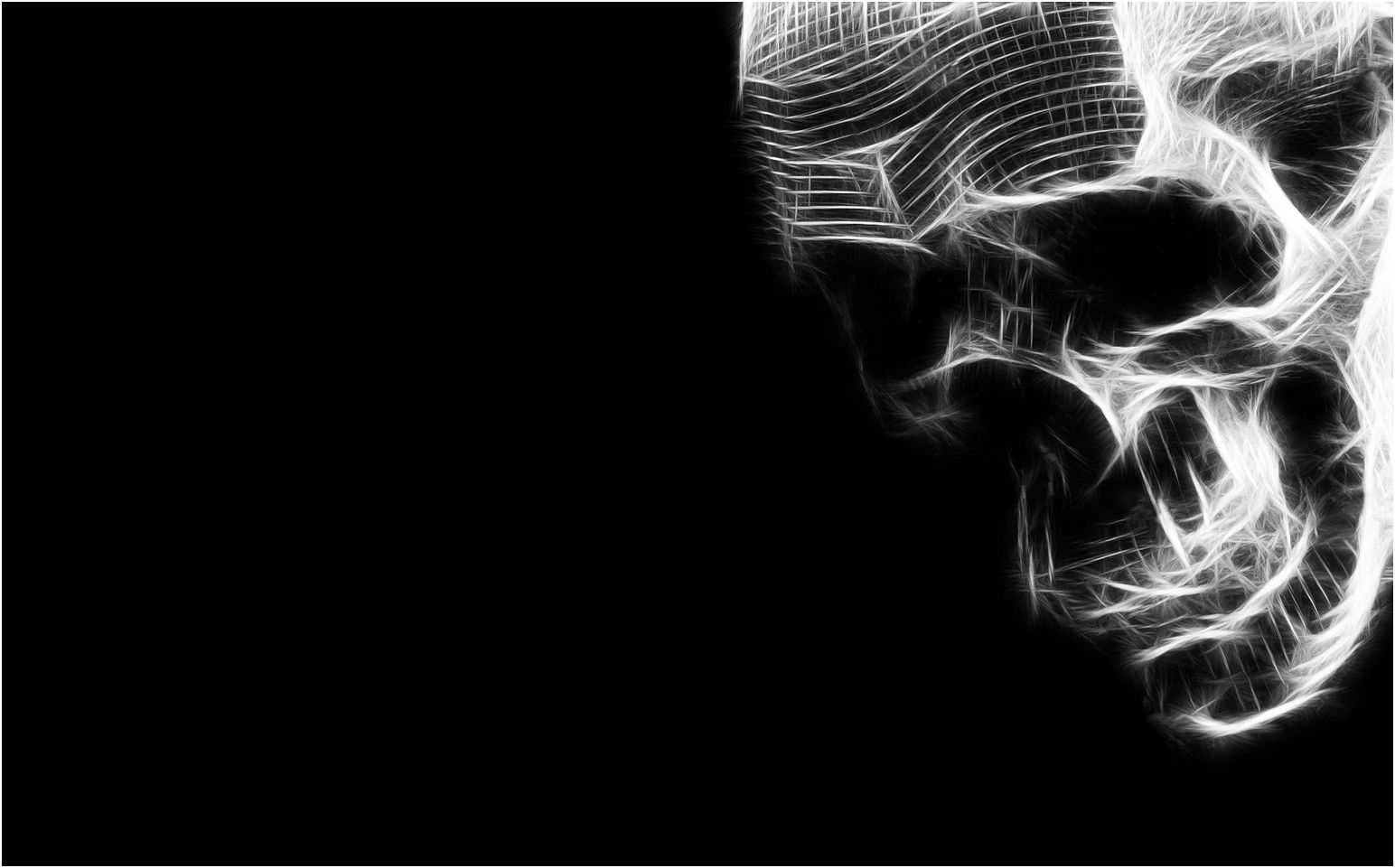 Cool Skull With Black Background Wallpaper Faxo