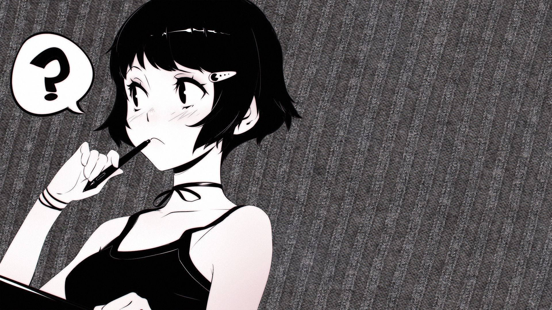Black Anime Wallpaper