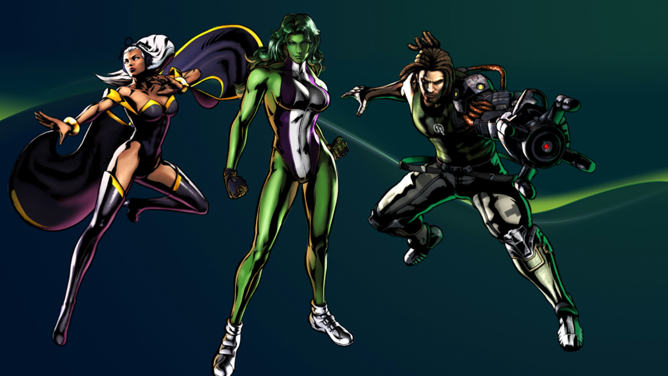 Umvc3 Team Wallpaper She Hulk Storm And Spencer By Bxb Minamimoto
