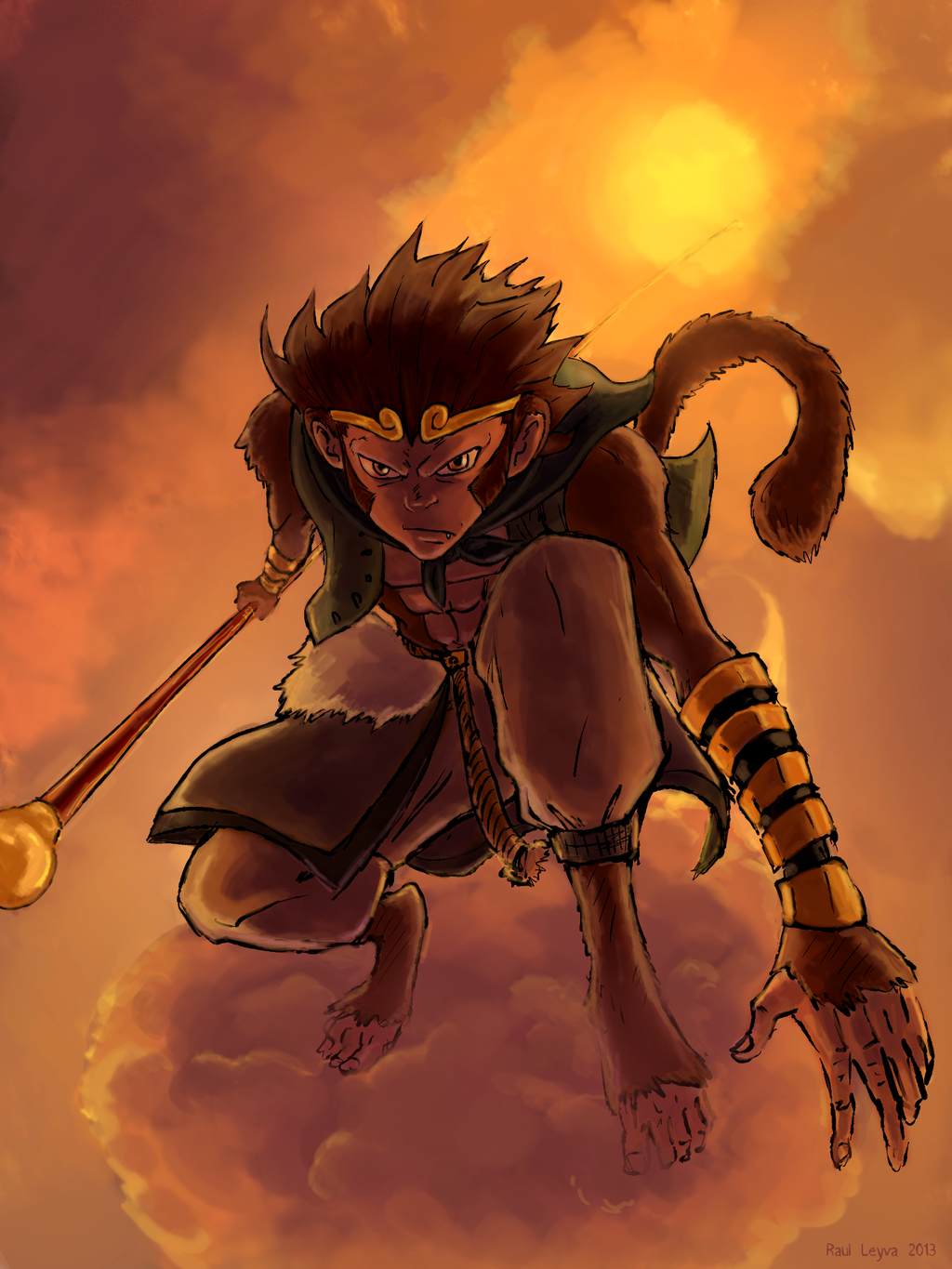 monkey king by Lv Simian on