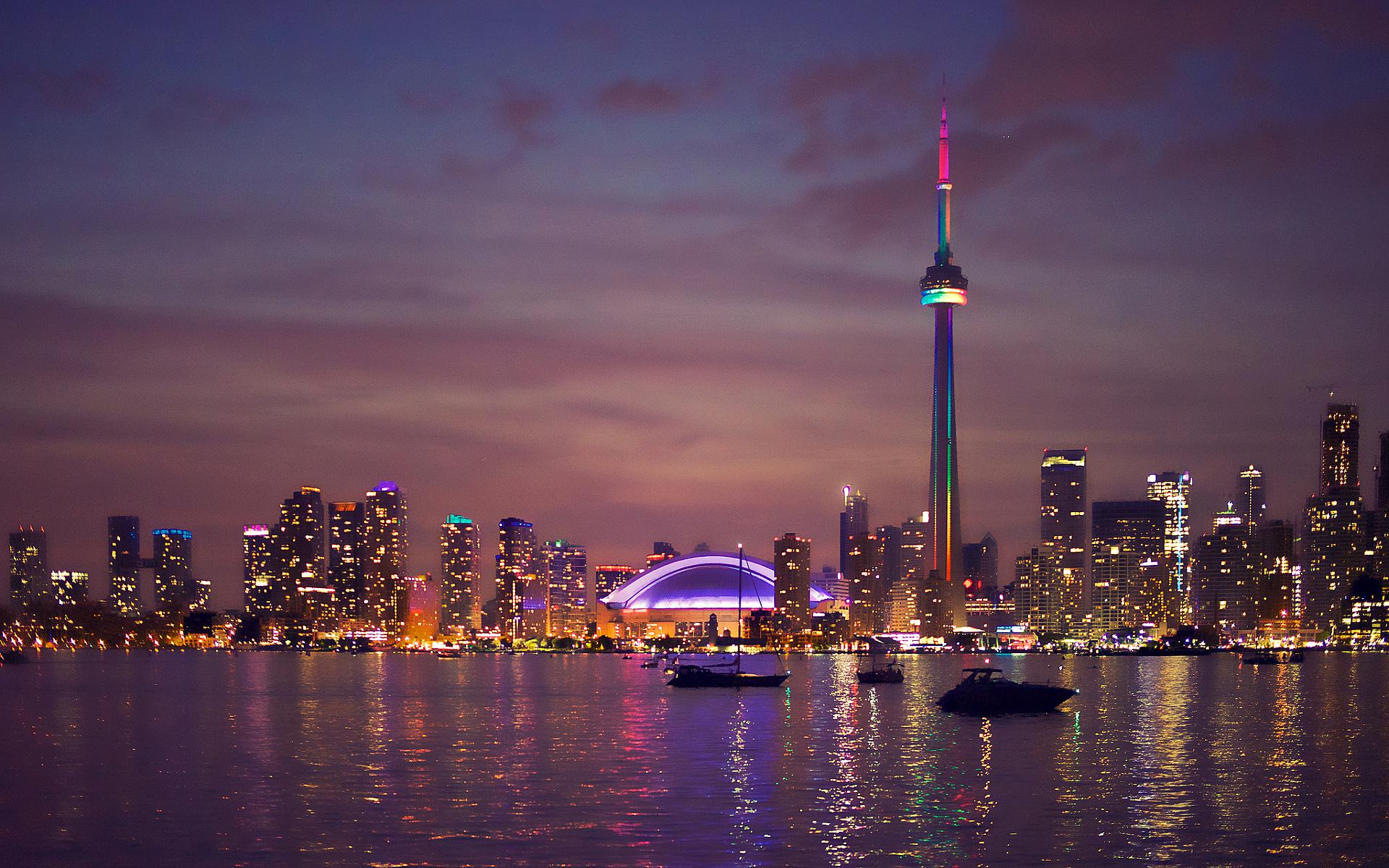 Night Lights Of Toronto Canada High Quality And