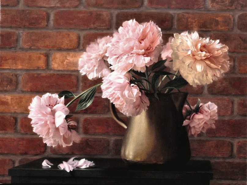Pitcher Of Peony Wallpaper