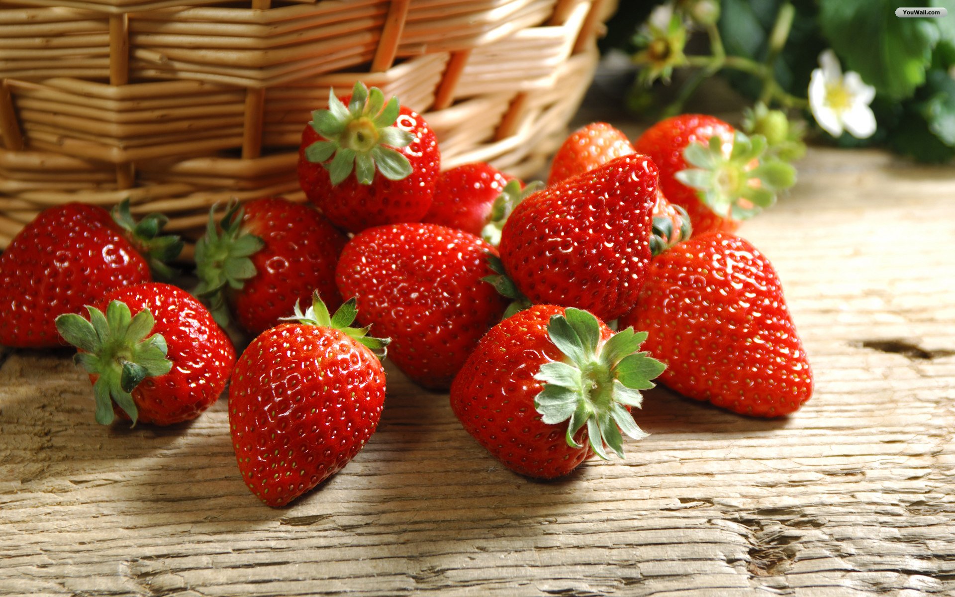 Fresh Strawberries Wallpaper