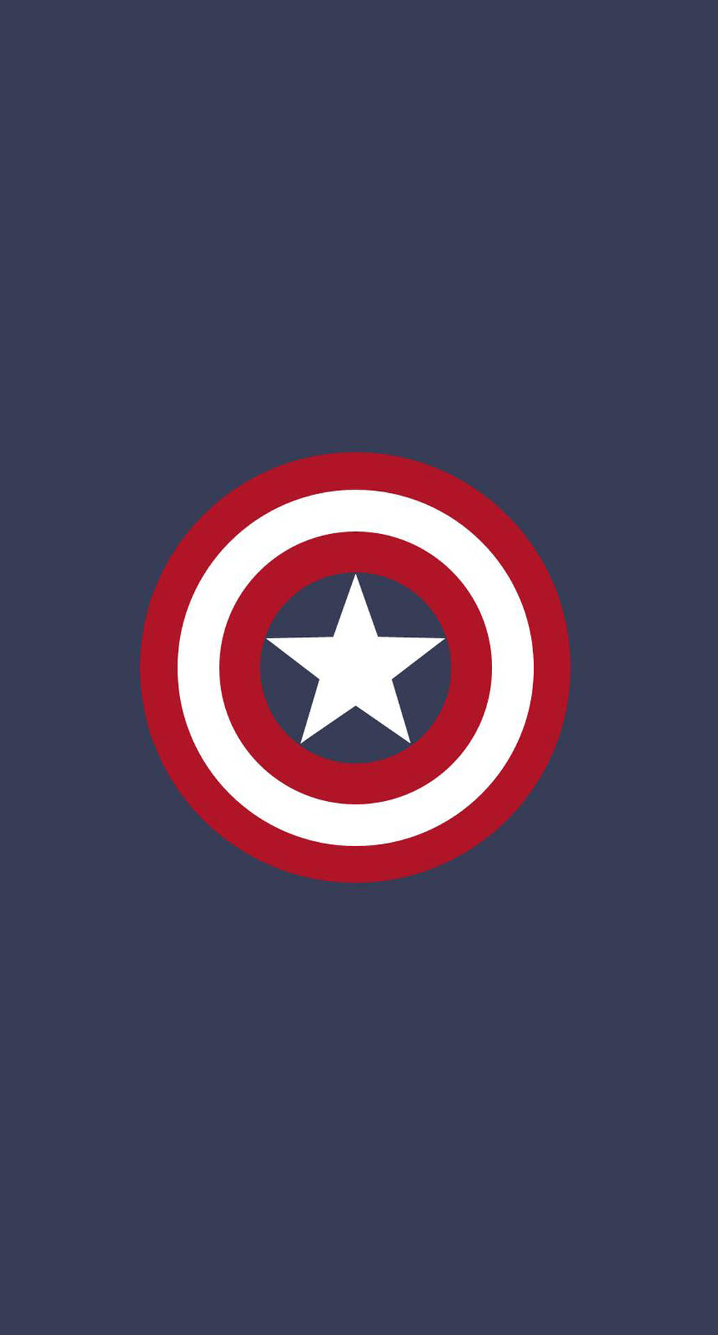 Captain America Shield Minimalist iPhone Wallpaper