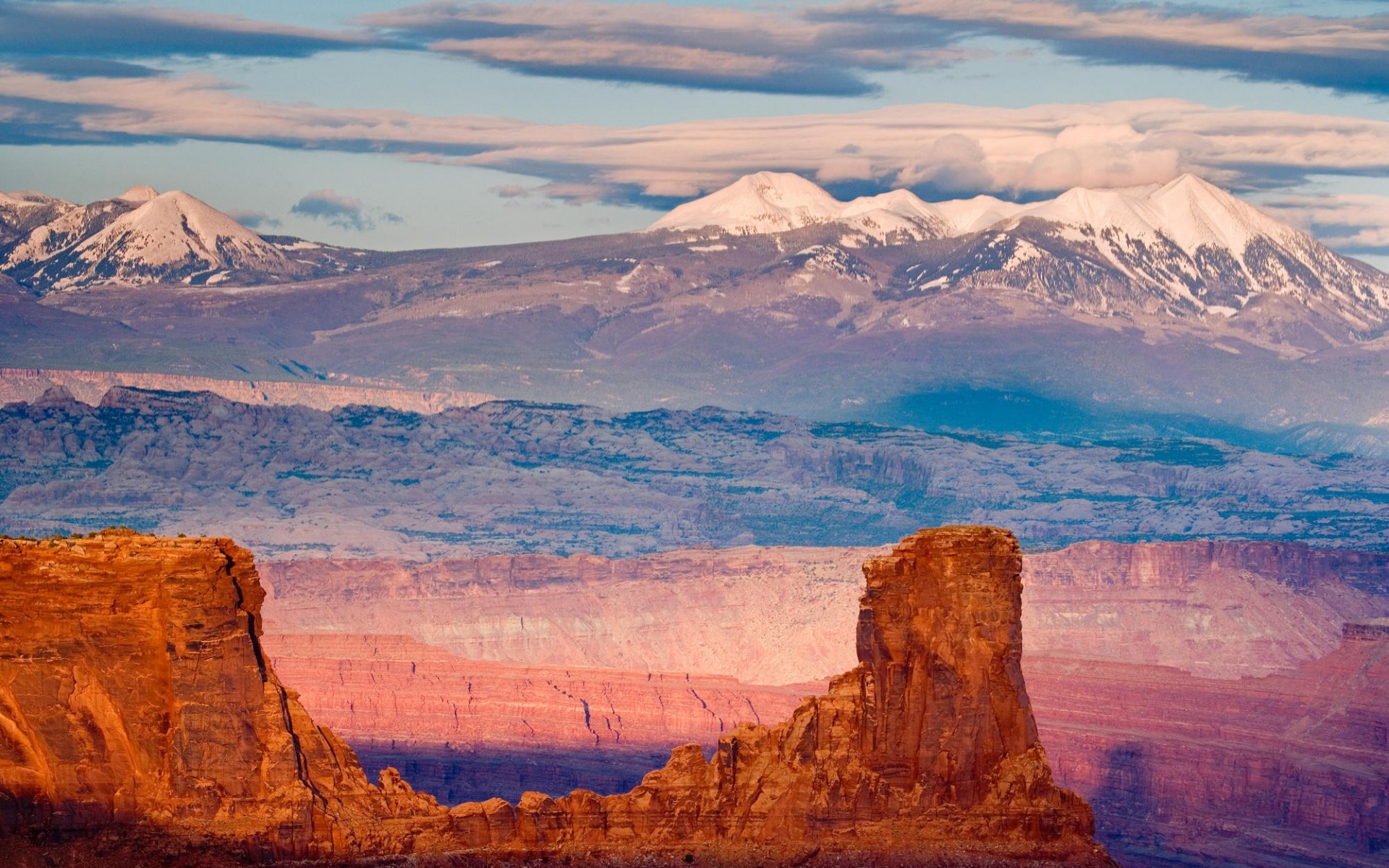 com   Utah photo wallpapers   La Sal Mountains From Dead Horse State